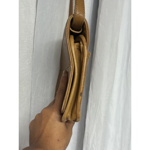 VTG Coach Tribeca Toffee/Tan Leather shoulder bag 9091 Made in USA Crossbody - Picture 16 of 16